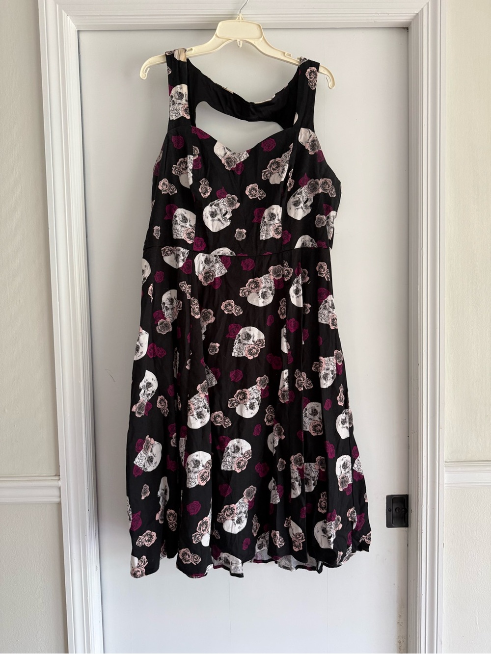 Torrid Black Skull & Rose Print Dress
